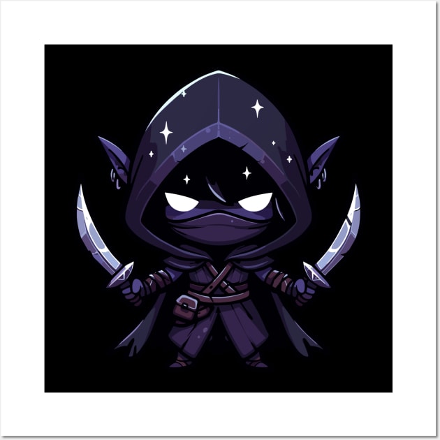 Drow the Elf Rogue Wall Art by Kachow ZA